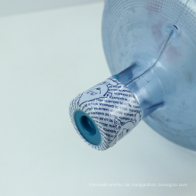 Benutzerdefinierte Hitze Schrumpfkappe Dichtungsetikett für Mineralwasserflasche